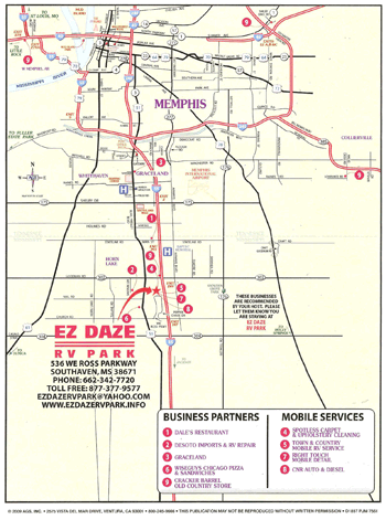 EZ Daze Area Map